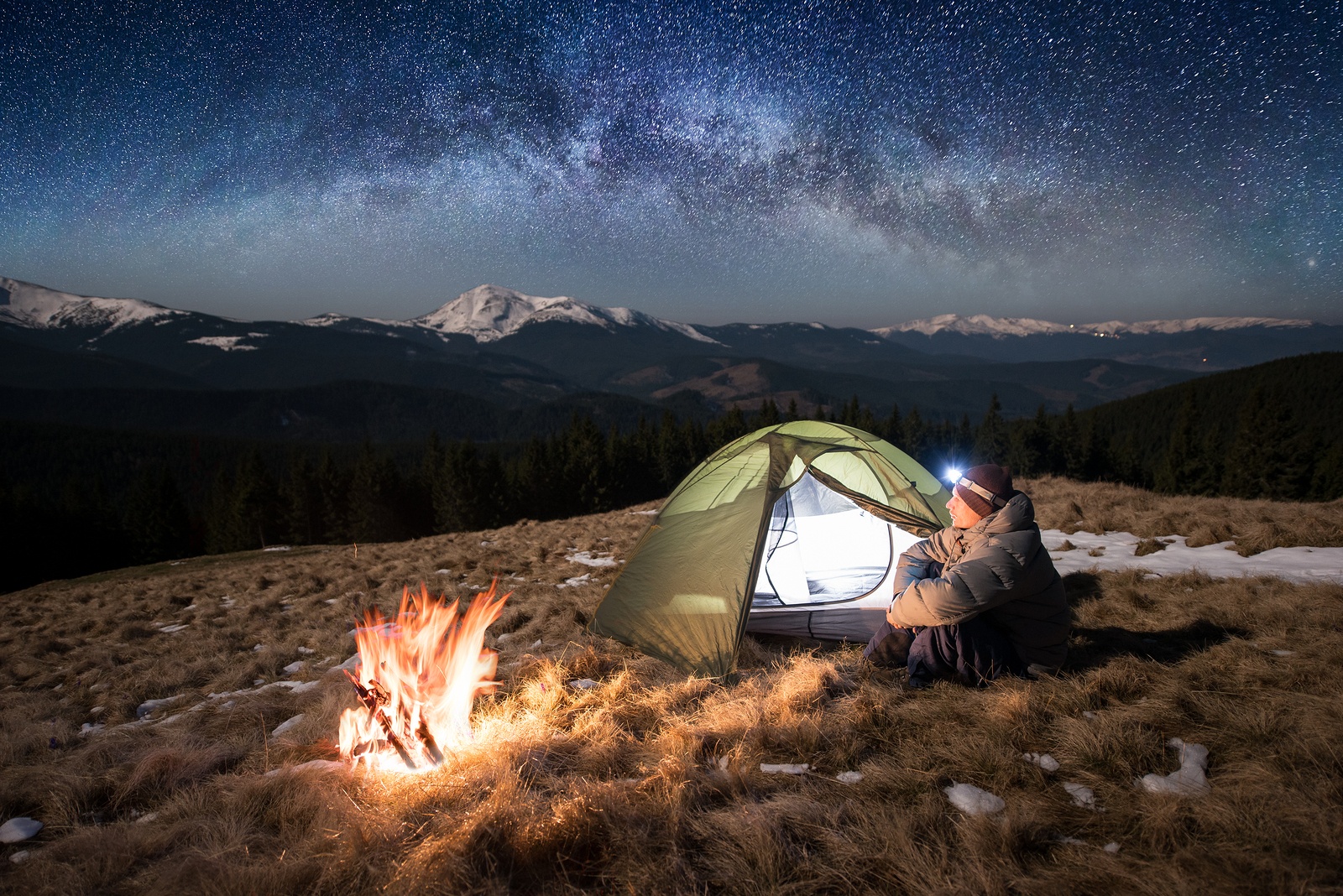 Make a campfire near your tent