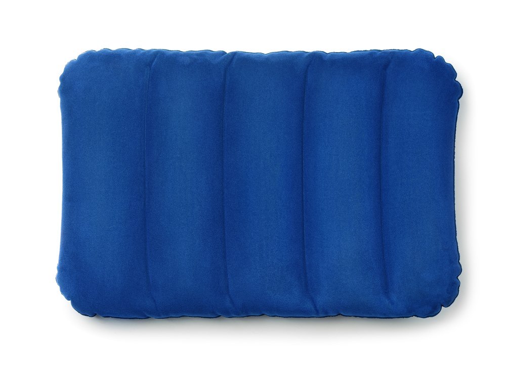 A rectangular backpacking pillow