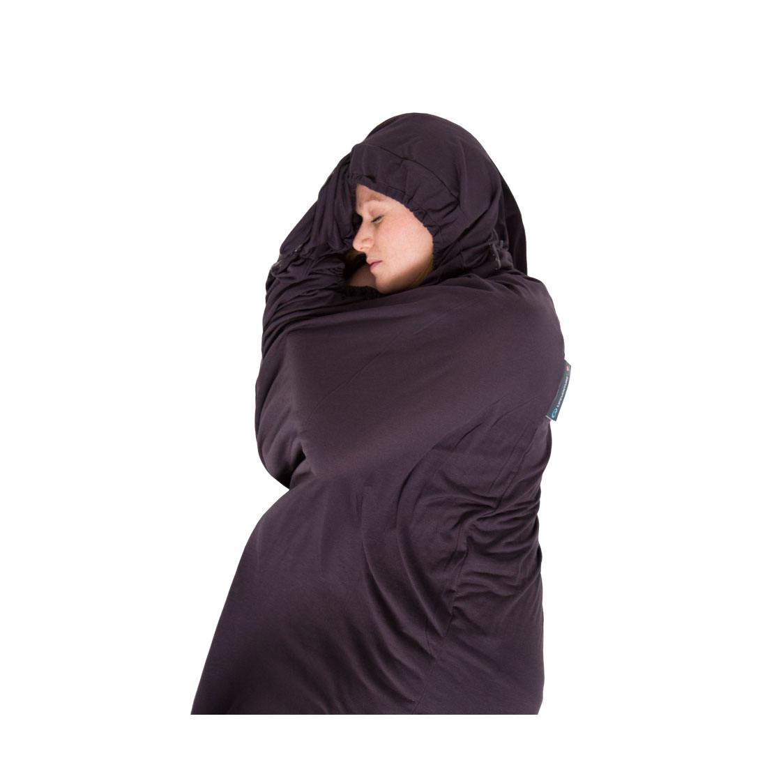 Hood is one of the added features  of some sleeping bag liners