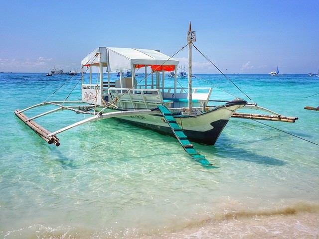  “Bangka” is a traditional fishing boat in the Philippines.