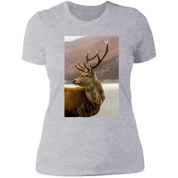 autumnal stag lady t-shirt