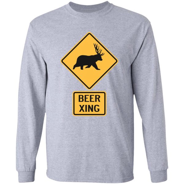 bear deer beer crossing long sleeve