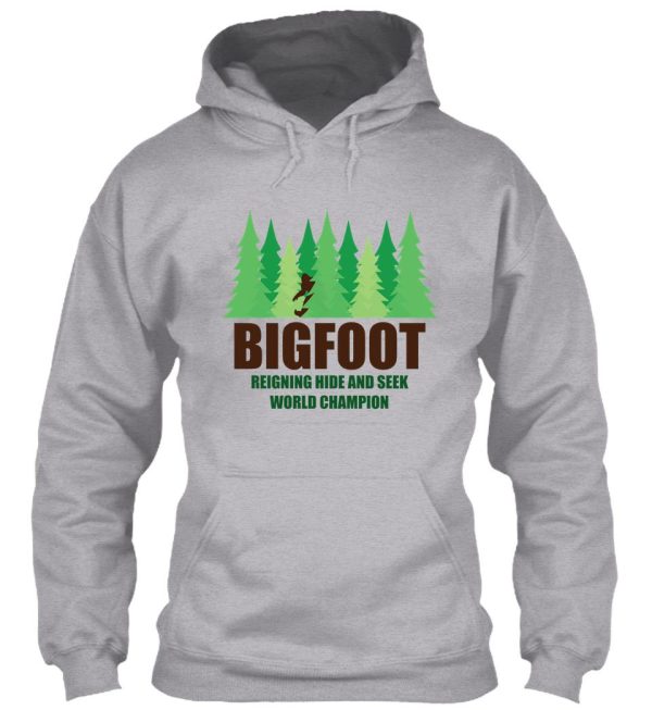 bigfoot sasquatch hide and seek world champion hoodie