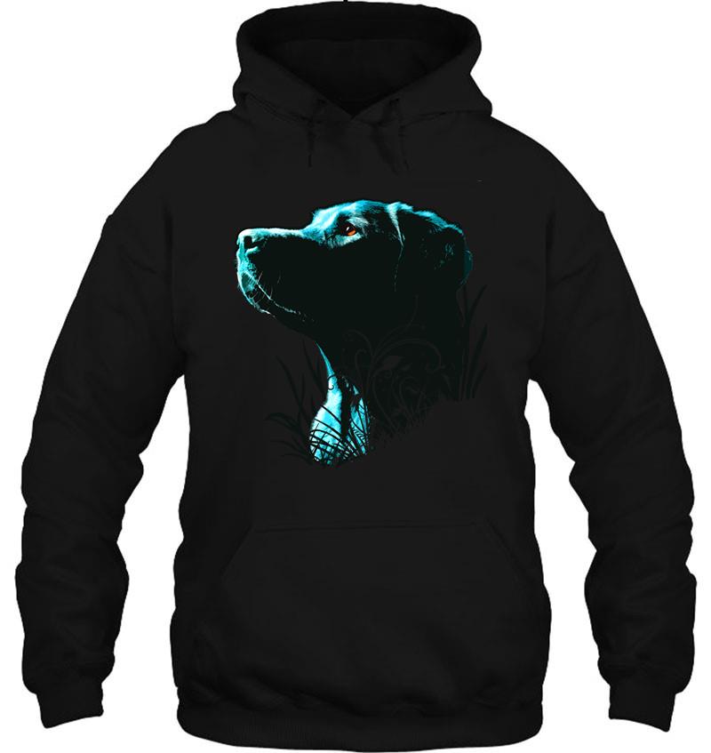 black labrador t-shirt hoodie