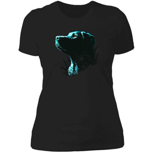 black labrador t-shirt lady t-shirt