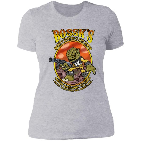 bounty hunting and bail bonds lady t-shirt