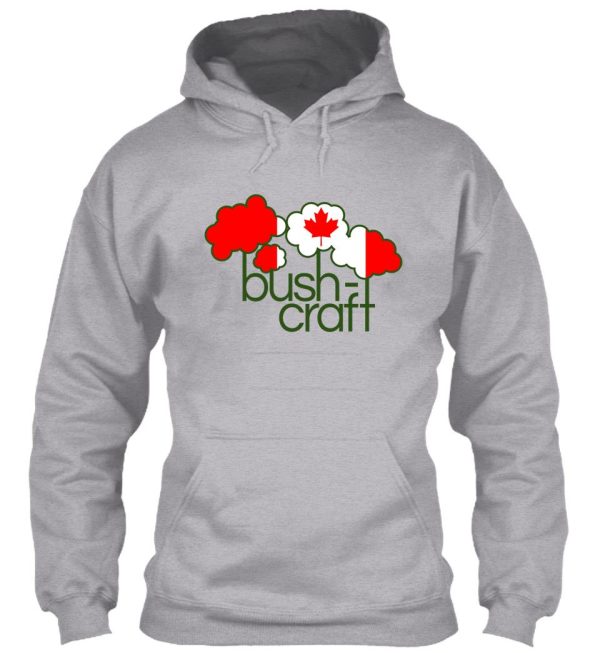 bushcraft canada flag hoodie