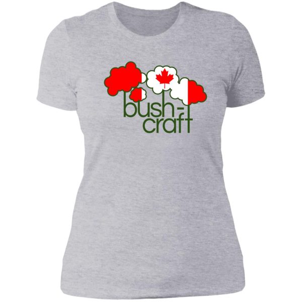 bushcraft canada flag lady t-shirt