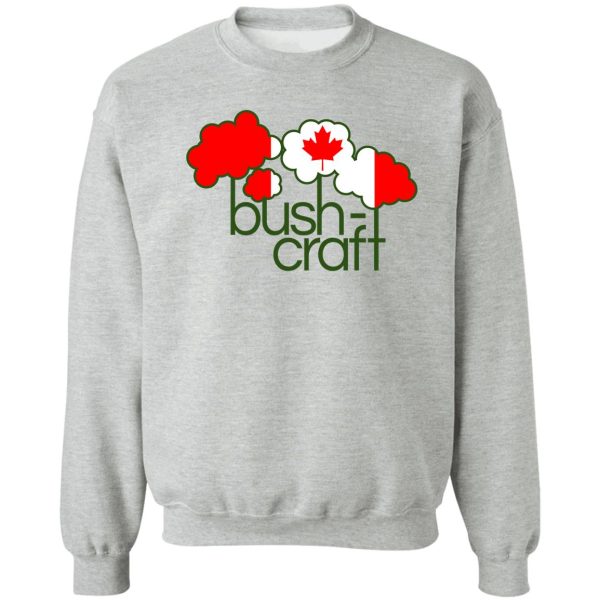bushcraft canada flag sweatshirt