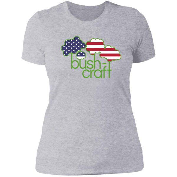 bushcraft usa flag lady t-shirt