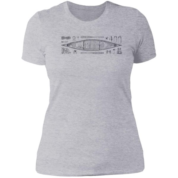 canoeing lady t-shirt