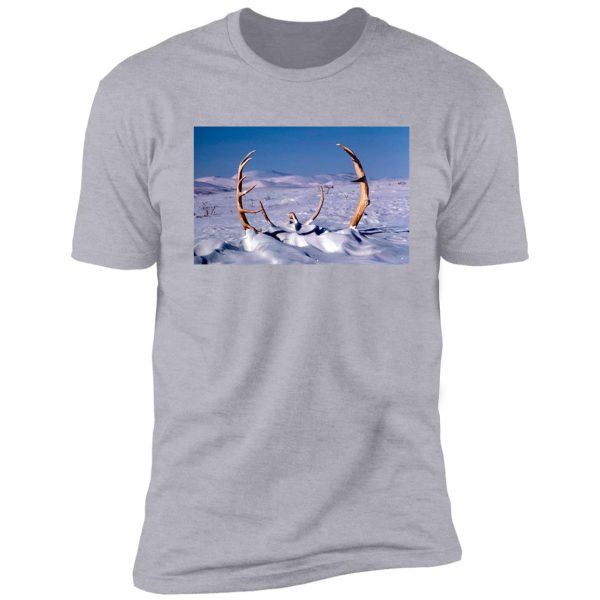 caribou antlers in the snow shirt