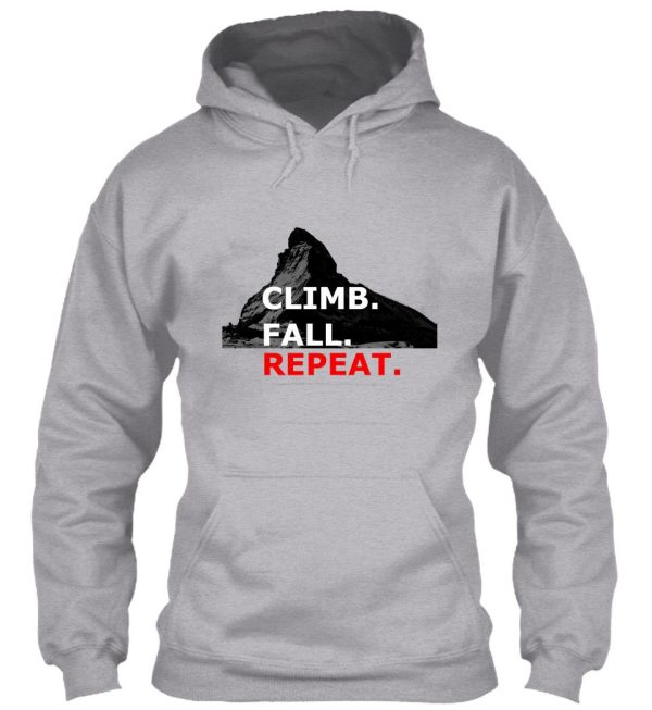 climb. fall. repeat hoodie