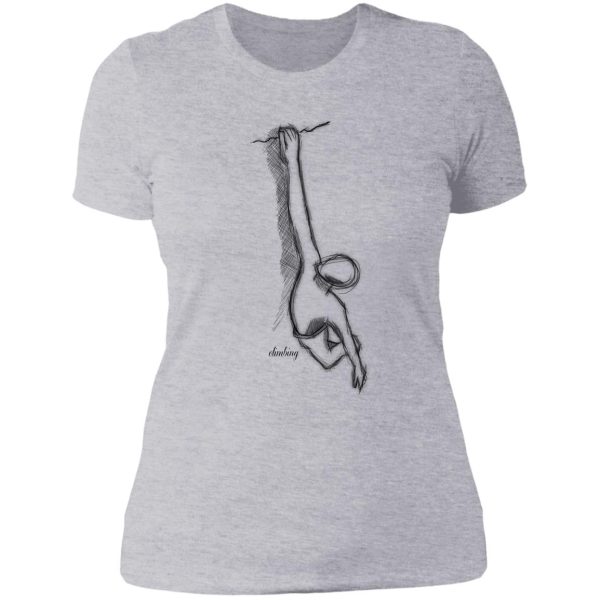 climbing lady t-shirt