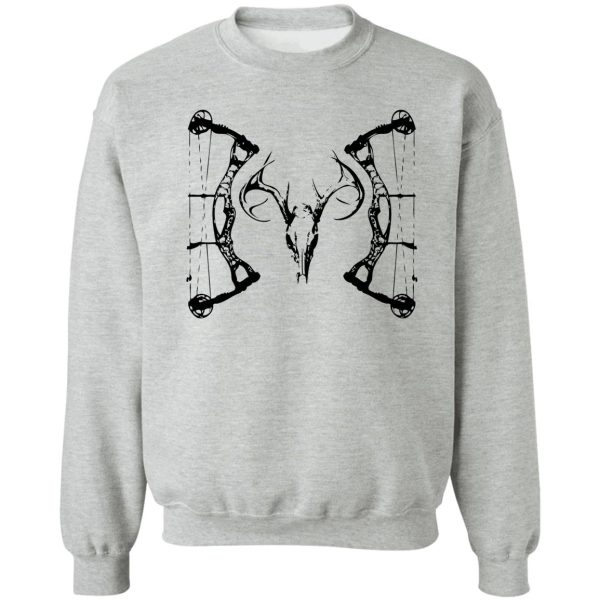 deerskull & compound bow sweatshirt