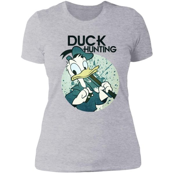 duck hunting lady t-shirt