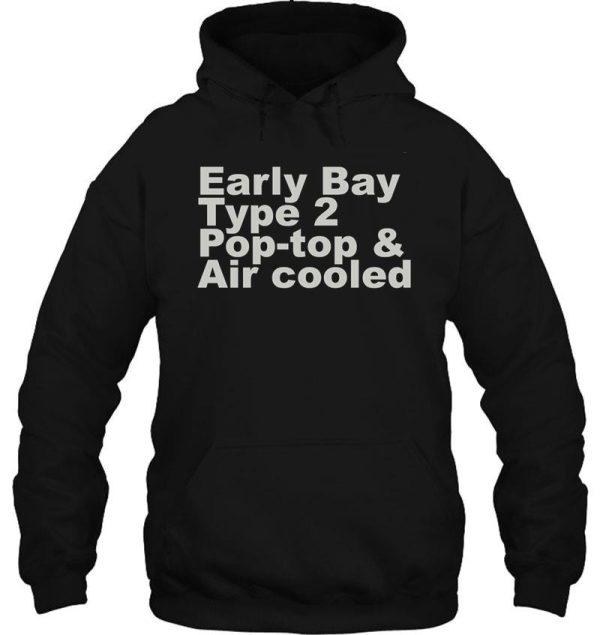 early bay pop type 2 pop top grey hoodie