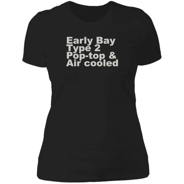 early bay pop type 2 pop top grey lady t-shirt