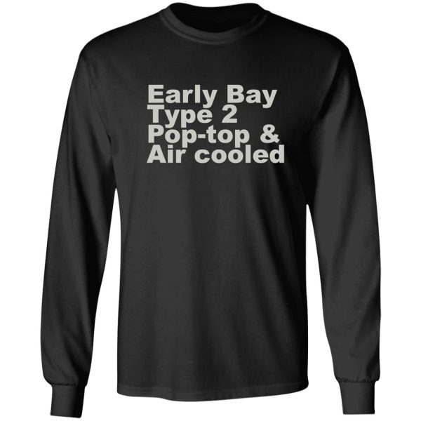 early bay pop type 2 pop top grey long sleeve