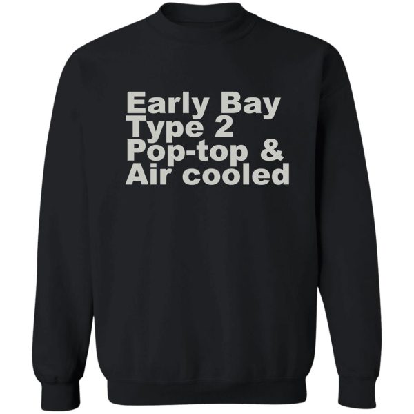 early bay pop type 2 pop top grey sweatshirt