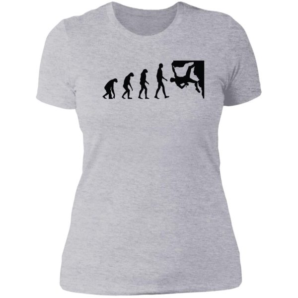 evolution climbing lady t-shirt