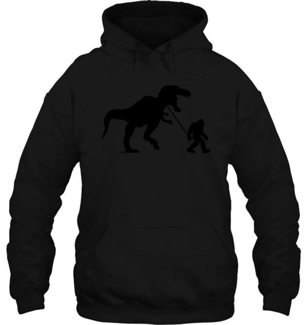gone squatchin with t-rex hoodie