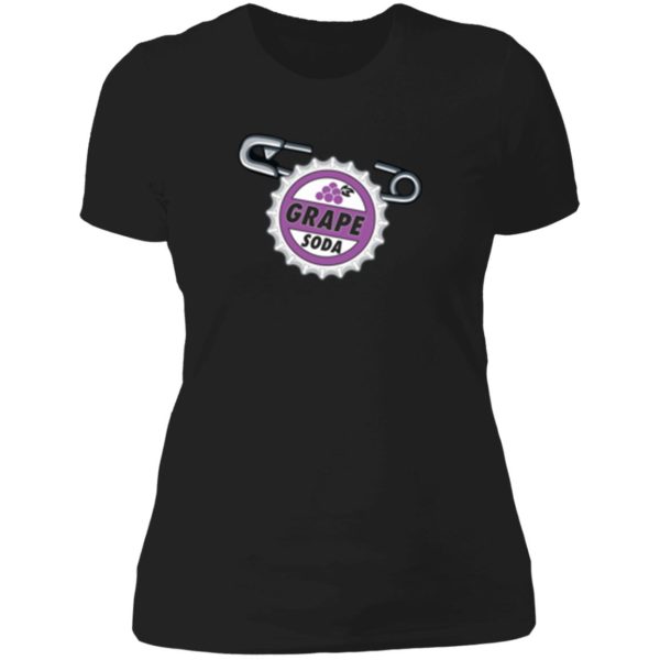 grape soda badge lady t-shirt