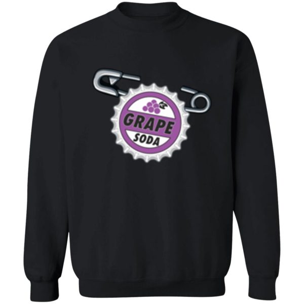 grape soda badge sweatshirt