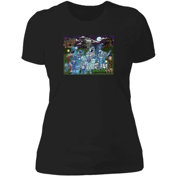grim grinning ghosts lady t-shirt