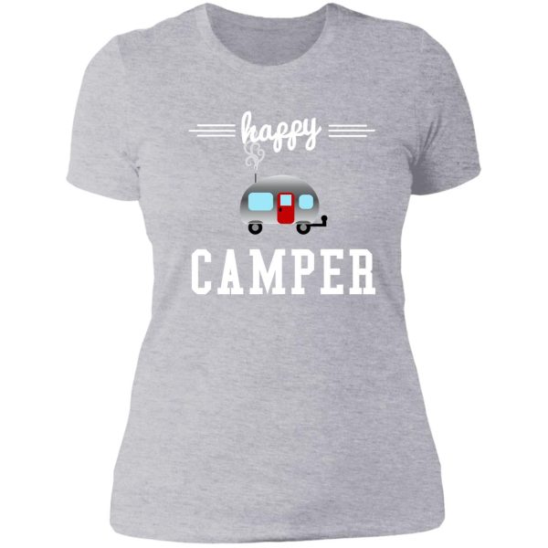 happy camper lady t-shirt