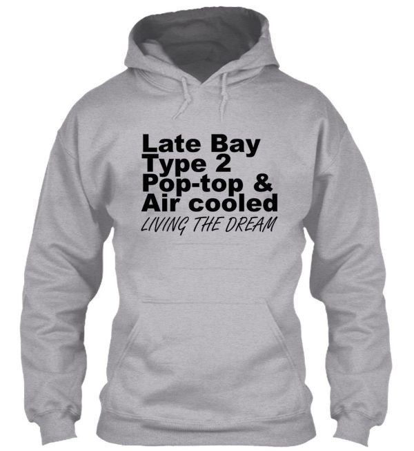late bay pop type 2 pop top black ltd hoodie