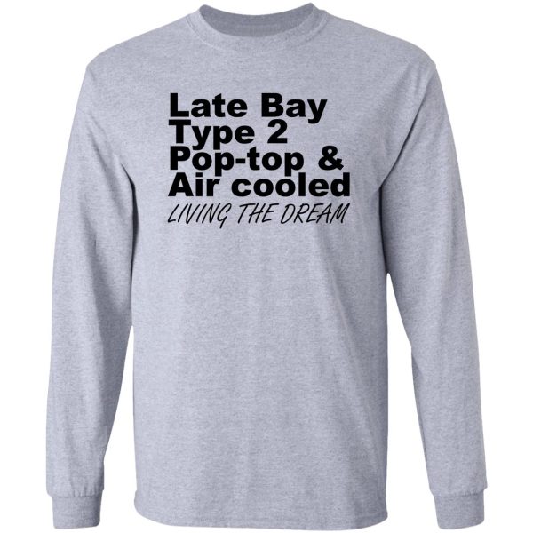 late bay pop type 2 pop top black ltd long sleeve