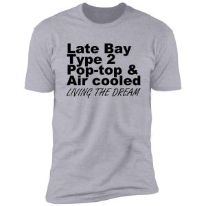 late bay pop type 2 pop top black ltd shirt
