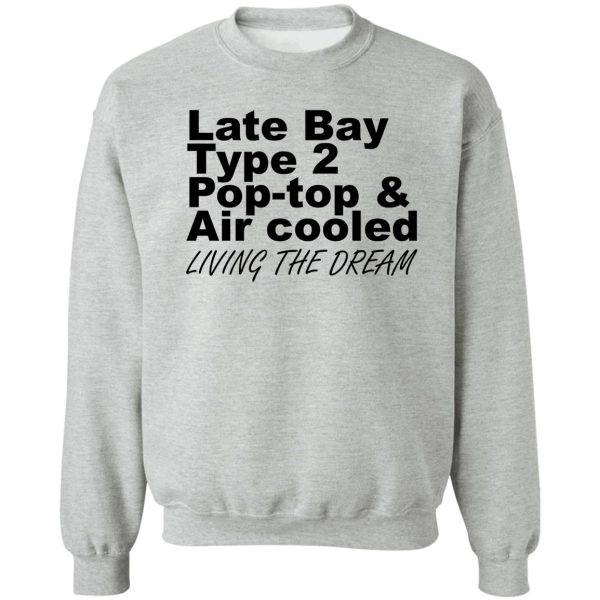late bay pop type 2 pop top black ltd sweatshirt