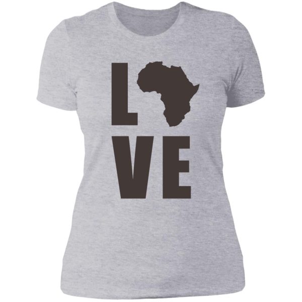 love africa lady t-shirt