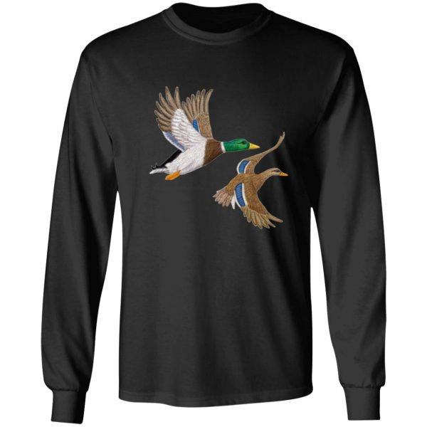 mallard ducks t-shirt long sleeve