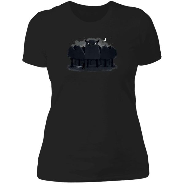 monster hunting lady t-shirt