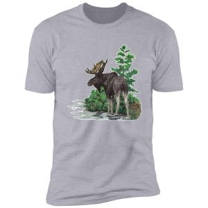 moose watercolor shirt