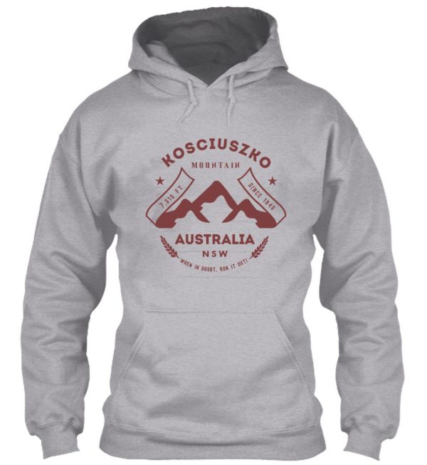mount kosciuszko australia hoodie