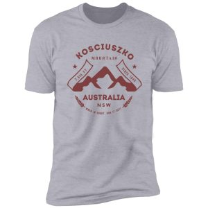 mount kosciuszko australia shirt