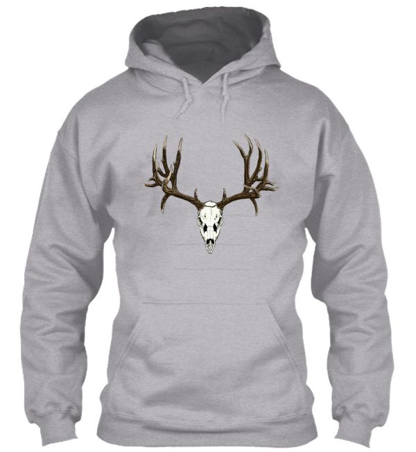 mule deer skull hoodie