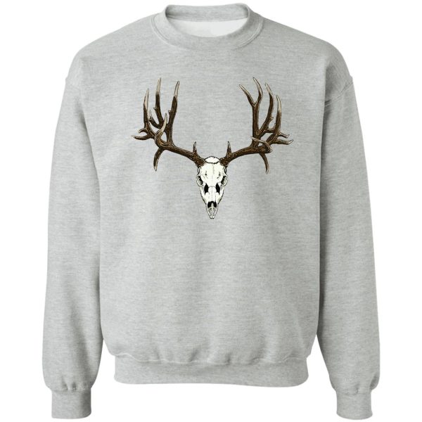 mule deer skull sweatshirt
