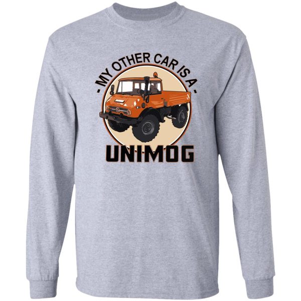 my other car is a unimog - orange long sleeve