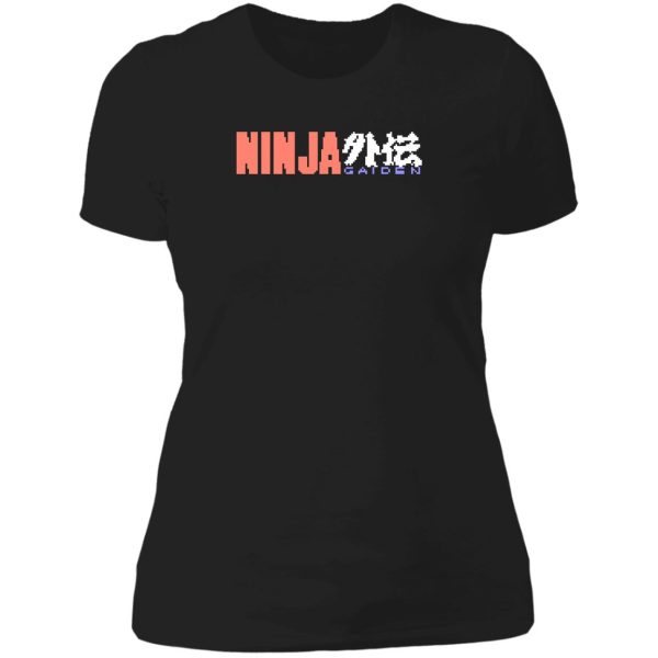 ninja gaiden logo lady t-shirt