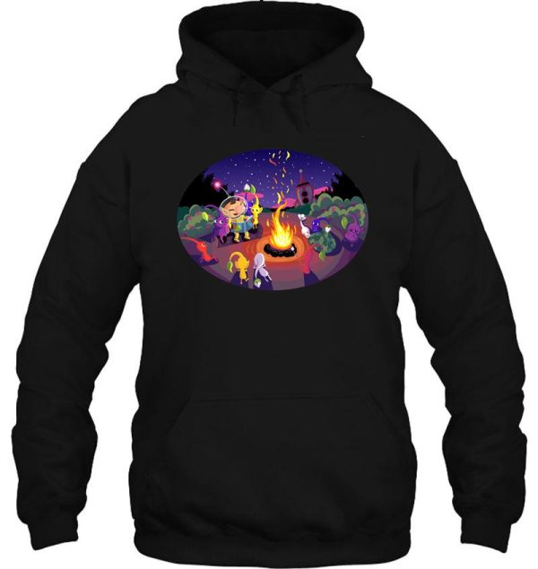 nintendo pikmin and olimar campfire hoodie