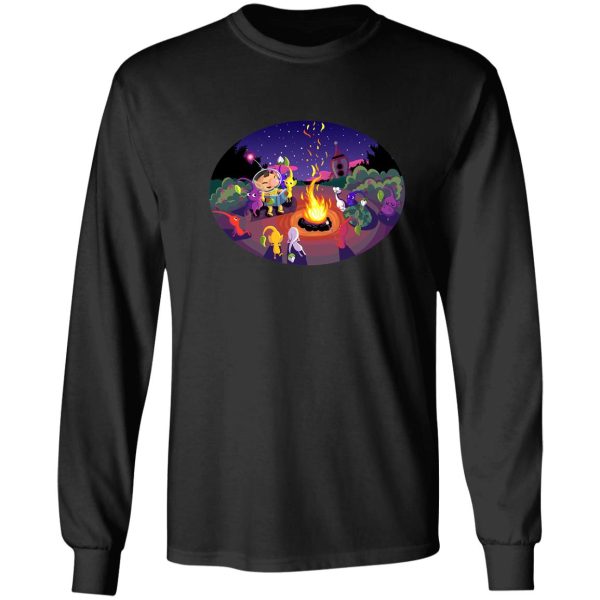 nintendo pikmin and olimar campfire long sleeve