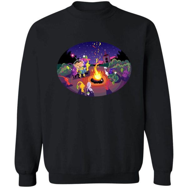 nintendo pikmin and olimar campfire sweatshirt