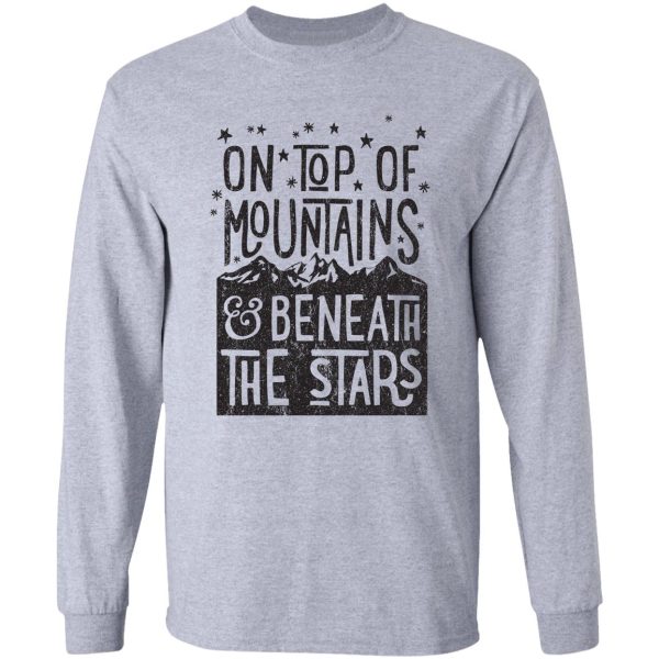 on top of mountains long sleeve
