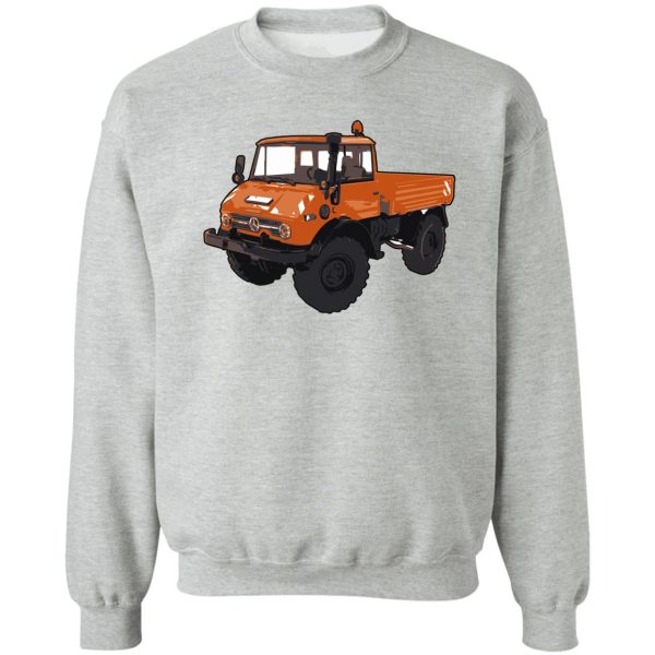 orange unimog sweatshirt