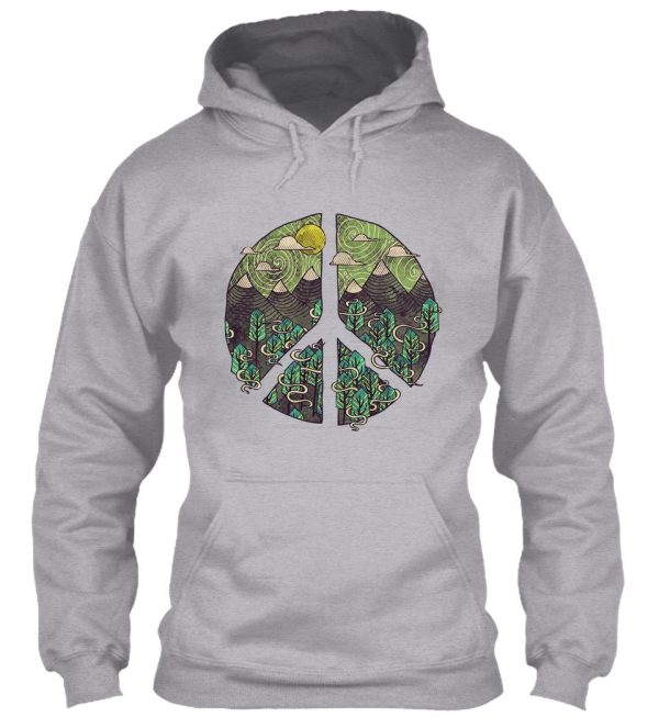 peaceful landscape hoodie